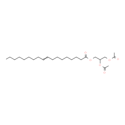 ChemSpider 2D Image | 2,3-Diacetoxypropyl 9-octadecenoate | C25H44O6