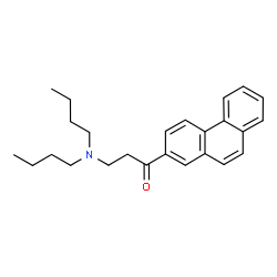 ChemSpider 2D Image | 3-(Dibutylamino)-1-(2-phenanthryl)-1-propanone | C25H31NO