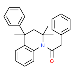 ChemSpider 2D Image | 2-phenyl-1-(2,2,4-trimethyl-4-phenyl-3H-quinolin-1-yl)ethanone | C26H27NO