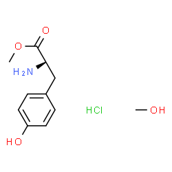 ChemSpider 2D Image | Methyl L-tyrosinate - methanol hydrochloride (1:1:1) | C11H18ClNO4