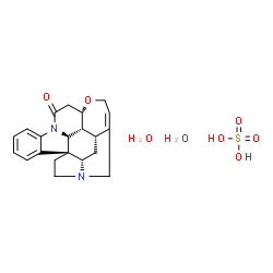 ChemSpider 2D Image | Strychnidin-10-one sulfate hydrate (1:1:2) | C21H28N2O8S