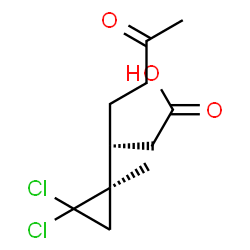 ChemSpider 2D Image | (3R)-3-[(1R)-2,2-Dichloro-1-methylcyclopropyl]-6-oxoheptanoic acid | C11H16Cl2O3