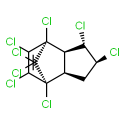 ChemSpider 2D Image | (1S,2R,3S,4S,6R,7R)-1,3,4,7,8,9,10,10-Octachlorotricyclo[5.2.1.0~2,6~]dec-8-ene | C10H6Cl8