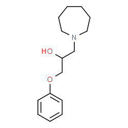ChemSpider 2D Image | 1-(1-Azepanyl)-3-phenoxy-2-propanol | C15H23NO2