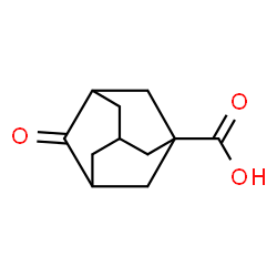ChemSpider 2D Image | 4-Oxo-1-adamantanecarboxylic acid | C11H14O3