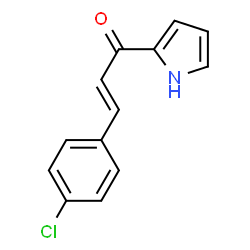 ChemSpider 2D Image | (2E)-3-(4-Chlorophenyl)-1-(1H-pyrrol-2-yl)-2-propen-1-one | C13H10ClNO
