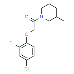 ChemSpider 2D Image | 2-(2,4-Dichlorophenoxy)-1-(3-methyl-1-piperidinyl)ethanone | C14H17Cl2NO2