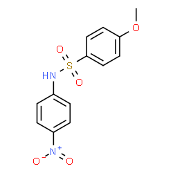 ChemSpider 2D Image | 4-Methoxy-N-(4-nitrophenyl)benzenesulfonamide | C13H12N2O5S