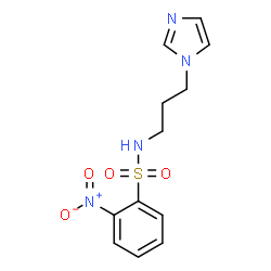 ChemSpider 2D Image | N-[3-(1H-Imidazol-1-yl)propyl]-2-nitrobenzenesulfonamide | C12H14N4O4S