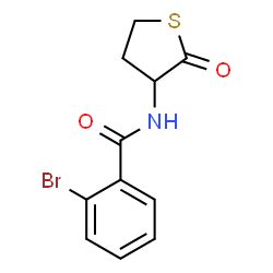 ChemSpider 2D Image | 2-Bromo-N-(2-oxotetrahydro-3-thiophenyl)benzamide | C11H10BrNO2S