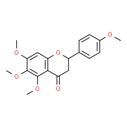 ChemSpider 2D Image | 4',5,6,7-Tetramethoxyflavanone | C19H20O6