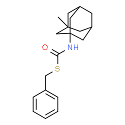 ChemSpider 2D Image | S-Benzyl (3-methyladamantan-1-yl)carbamothioate | C19H25NOS