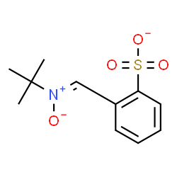 ChemSpider 2D Image | 2-{(Z)-[(2-Methyl-2-propanyl)(oxido)-lambda~5~-azanylidene]methyl}benzenesulfonate | C11H14NO4S