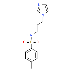 ChemSpider 2D Image | N-(3-Imidazol-1-yl-propyl)-4-methyl-benzenesulfonamide | C13H17N3O2S
