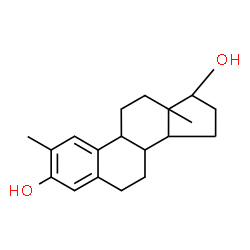 ChemSpider 2D Image | 2-Methylestra-1(10),2,4-triene-3,17-diol | C19H26O2