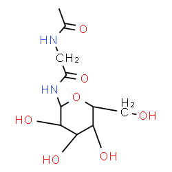 ChemSpider 2D Image | N-(N-Acetylglycyl)hexopyranosylamine | C10H18N2O7