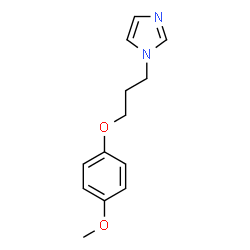 ChemSpider 2D Image | 1-[3-(4-Methoxyphenoxy)propyl]-1H-imidazole | C13H16N2O2