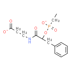 ChemSpider 2D Image | 3-({2-[(Ethylphosphinato)oxy]-3-phenylpropanoyl}amino)propanoate | C14H18NO6P