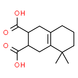 ChemSpider 2D Image | 5,5-Dimethyl-1,2,3,4,5,6,7,8-octahydro-2,3-naphthalenedicarboxylic acid | C14H20O4