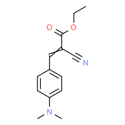 ChemSpider 2D Image | ETHYL ALPHA-CYANO-4-(DIMETHYLAMINO)CINNAMATE | C14H16N2O2
