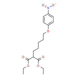 ChemSpider 2D Image | Diethyl [5-(4-nitrophenoxy)pentyl]malonate | C18H25NO7