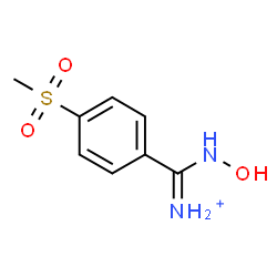 ChemSpider 2D Image | (Hydroxyamino)[4-(methylsulfonyl)phenyl]methaniminium | C8H11N2O3S