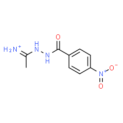 ChemSpider 2D Image | 1-[2-(4-Nitrobenzoyl)hydrazino]ethaniminium | C9H11N4O3
