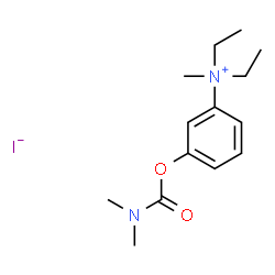 ChemSpider 2D Image | 3-[(Dimethylcarbamoyl)oxy]-N,N-diethyl-N-methylanilinium iodide | C14H23IN2O2