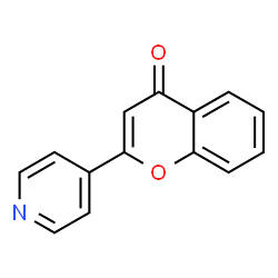 ChemSpider 2D Image | 2-(4-Pyridinyl)-4H-chromen-4-one | C14H9NO2