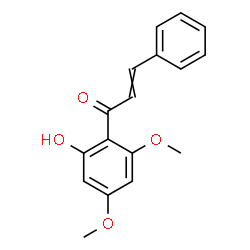 ChemSpider 2D Image | 1-(2-Hydroxy-4,6-dimethoxyphenyl)-3-phenyl-2-propen-1-one | C17H16O4
