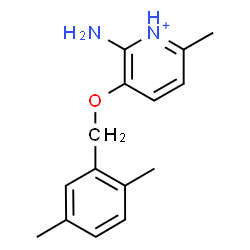 ChemSpider 2D Image | 2-Amino-3-[(2,5-dimethylbenzyl)oxy]-6-methylpyridinium | C15H19N2O