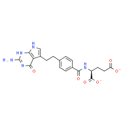 ChemSpider 2D Image | pemetrexed(2-) | C20H19N5O6