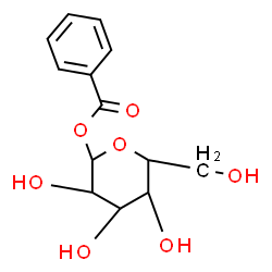 ChemSpider 2D Image | 1-O-Benzoylhexopyranose | C13H16O7