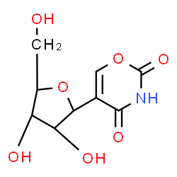 ChemSpider 2D Image | 1,4-Anhydro-1-(2,4-dioxo-3,4-dihydro-2H-1,3-oxazin-5-yl)pentitol | C9H11NO7