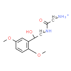 ChemSpider 2D Image | 2-{[2-(2,5-Dimethoxyphenyl)-2-hydroxyethyl]amino}-2-oxoethanaminium | C12H19N2O4