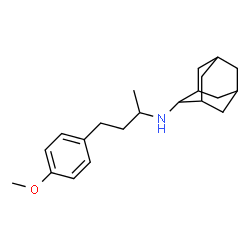 ChemSpider 2D Image | N-[4-(4-Methoxyphenyl)-2-butanyl]-2-adamantanamine | C21H31NO