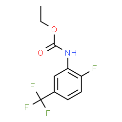 ChemSpider 2D Image | Ethyl [2-fluoro-5-(trifluoromethyl)phenyl]carbamate | C10H9F4NO2