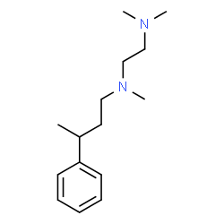 ChemSpider 2D Image | N,N,N'-Trimethyl-N'-(3-phenylbutyl)-1,2-ethanediamine | C15H26N2