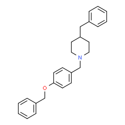 ChemSpider 2D Image | 4-Benzyl-1-[4-(benzyloxy)benzyl]piperidine | C26H29NO