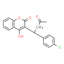 ChemSpider 2D Image | (-)-coumachlor | C19H15ClO4