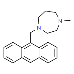 ChemSpider 2D Image | 1-(9-Anthrylmethyl)-4-methyl-1,4-diazepane | C21H24N2