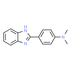 ChemSpider 2D Image | 4-(1H-Benzimidazol-2-yl)-N,N-dimethylaniline | C15H15N3