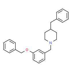 ChemSpider 2D Image | 4-Benzyl-1-[3-(benzyloxy)benzyl]piperidine | C26H29NO