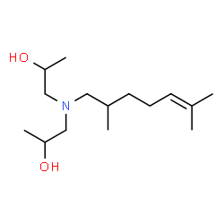 ChemSpider 2D Image | 1,1'-[(2,6-Dimethyl-5-hepten-1-yl)imino]di(2-propanol) | C15H31NO2
