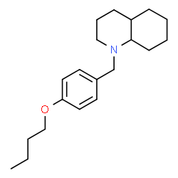 ChemSpider 2D Image | 1-(4-Butoxybenzyl)decahydroquinoline | C20H31NO