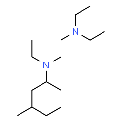 ChemSpider 2D Image | N,N,N'-Triethyl-N'-(3-methylcyclohexyl)-1,2-ethanediamine | C15H32N2