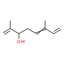 ChemSpider 2D Image | 2,6-Dimethyl-1,5,7-octatrien-3-ol | C10H16O