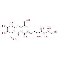 ChemSpider 2D Image | Hexopyranosyl-(1->4)hexopyranosyl-(1->1)hexitol | C18H34O16