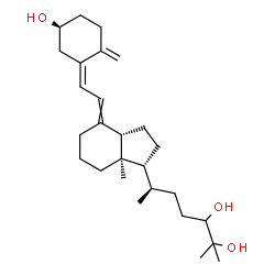 ChemSpider 2D Image | (3S,5Z)-9,10-Secocholesta-5,7,10-triene-3,24,25-triol | C27H44O3