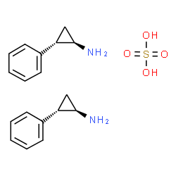 ChemSpider 2D Image | sulfuric acid; bis(tranylcypromine) | C18H24N2O4S